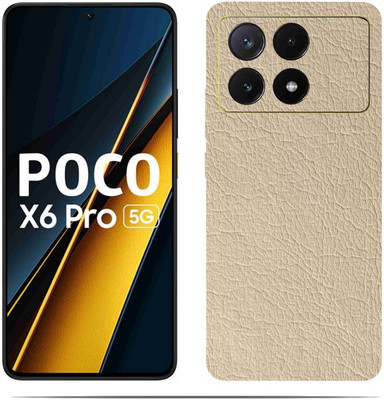 BugguSkin POCO X6 PRO 5G Mobile Skin(Ultra Super Craem Dark Skin With HiighQuality MatteFinish_thanksS)