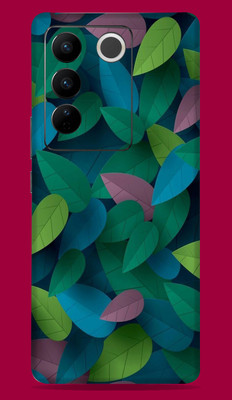 SkinoMania Vivo V27 Pro 5G Mobile Skin(Multicolor Color-Leafs)