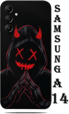TJ CREATION SAMSUNG GALAXY A14 5G Mobile Skin(Ultra Super Black Devil Skin With High Matte Finish.)