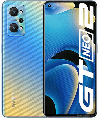candeal mart Realme GT Neo 2 carbon fiber 3D back skin / Mobile Skin / Protective film Mobile Skin(Transparent)