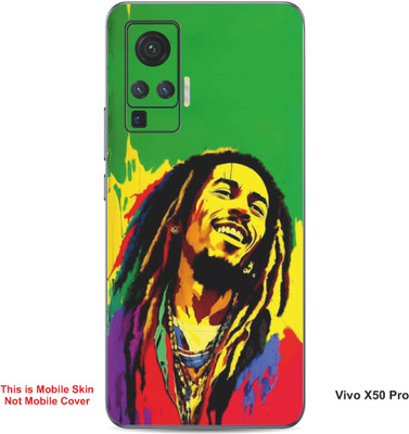 VYBE The Smart Choice Vivo X50 Pro Art Embossed Mobile Skin(Medium Green 9)