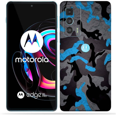OggyBaba OggyBaba Moto Edge 20 pro Mobile Skin(Camo Blue)