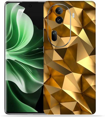 Satisfactory Oppo Reno 11 Pro 5G, Golden poly, OggyBaba Mobile Skin(Multicolor)