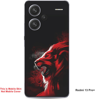 VYBE The Smart Choice Redmi 13 Pro Plus Wolf Embossed Mobile Skin(Red & Black 9)