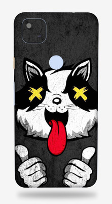 AsSkin Google Pixel 4A, google pixel 4a, Google Pixel 4A Mobile Skin(Ultra Super Crazy Cat With High Matte Finish.)