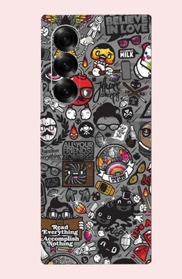 OggyBaba Samsung Galaxy Z Fold7 Mobile Skin(Yellow Matte)