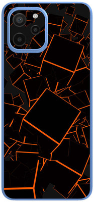 FCS Huawei nova Y61 Printed Back skin Mobile Skin(Red Blue Texture)