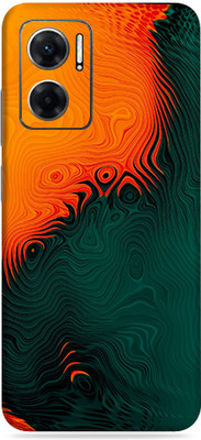 SkinoMania Redmi 11 Prime(5G) Mobile Skin(Multicolor Orange Green Abstract)