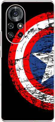 FCS Huawei nova 8 Pro 4G Printed Back skin Mobile Skin(Captain America Shield)