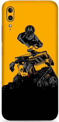 SkinoMania Moto E6 Plus Mobile Skin(Multicolor Wall E Yellow)