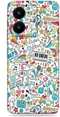 SkinoMania Vivo Y22 Mobile Skin(Multicolor Music Graffiti)