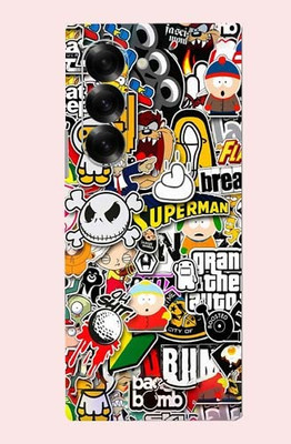 OggyBaba Samsung Galaxy Z Fold7 Mobile Skin(Sticker Bombing)