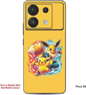 VYBE The Smart Choice Poco X6 Pokemon Embossed Mobile Skin(Sandstorm A3)