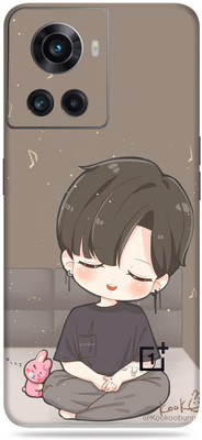 WeCre8 Skin's Oneplus 10R 5G Mobile Skin(Bts Cartoon Multicolor Mobile Skin With Cleaning Wipe)