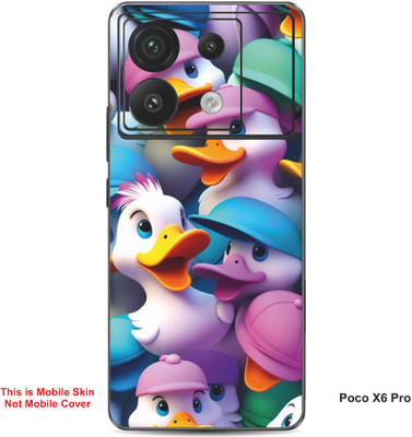 VYBE The Smart Choice Poco X6 Pro Duck Embossed Mobile Skin(Cadillac Pink 2)
