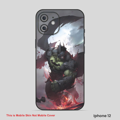 VYBE The Smart Choice iPhone 12 Hulk Embossed Mobile Skin(Ebony Clay 21)