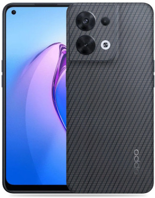 WeCre8 Skin's Oppo Reno 8 5G Mobile Skin(Transparent Carbon Fiber Mobile Skin With Cleaning Wipe)