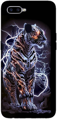 yug emporium OPPO F9, F9 PRO, A12 3D BLACK PANTHER DESIGN PATTERN THEME BACK SKIN STICKERS Mobile Skin(Black)