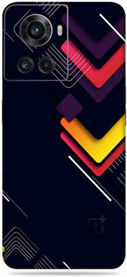 SkinoMania Oneplus 10R-5G Mobile Skin(Multicolor Elbow Abstract)