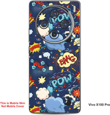 VYBE The Smart Choice Vivo X100 Pro Pow Embossed Mobile Skin(Glacier Blue B16)