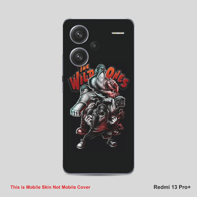 VYBE The Smart Choice Redmi 13 Pro Plus he Wilid One Mobile Skin Mobile Skin(Black Cow A20)