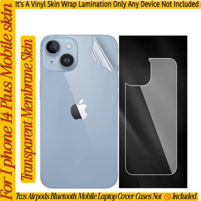 Flipkart SmartBuy COMPETABLE FOR I PHONE 14 PLUS MOBILE SKIN(BACK+SIDE+CAMERA)MEMBRANE_M150 Mobile Skin(I PHONE 14 PLUS MOBILE SKIN(COVER CASE DEVICE NOT INCLUDED)CLEAR_G150)
