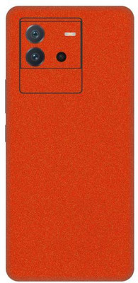 Vcare GadGets iQOO Neo 6 5G Glitter Orange Back Side Premium Mobile Skin(Glitter Orange)
