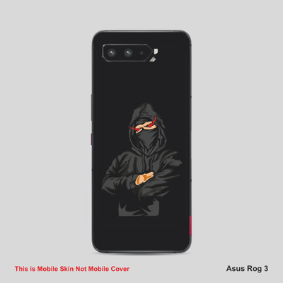 VYBE The Smart Choice Asus Rog 3 Horror Mobile Skin Mobile Skin(Dune Black 2)