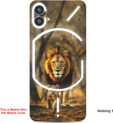 VYBE The Smart Choice Nothing 1 Wolf Embossed Mobile Skin(Flush Mahogay 5)