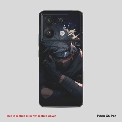 VYBE The Smart Choice Poco X6 Pro Kakashi Mobile Skin Mobile Skin(Tealish Blue B24)