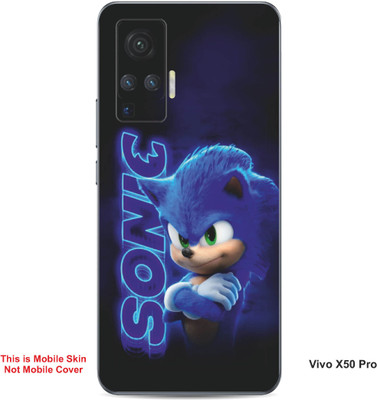 VYBE The Smart Choice Vivo X50 Pro Sonic The Hedgehog Embossed Mobile Skin(Dark Slate Blue B8)