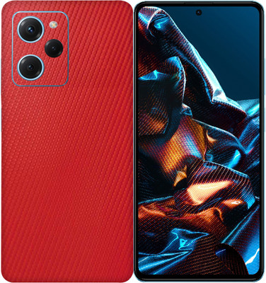SkinoMania POCO X5 Pro 5G Mobile Skin(REd carbon-fiber)