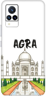 SKINADDA Vivo V21 5G Premium Vinyl Mobile Skin(Multicolor)