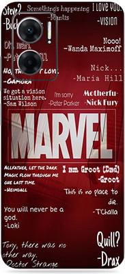 SkinoMania Redmi 11 Prime(5G) Mobile Skin(Multicolor Typo Marvel)