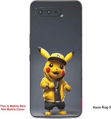 VYBE The Smart Choice Asus Rog 5 Pokemon Embossed Mobile Skin(Banana Yellow A6)