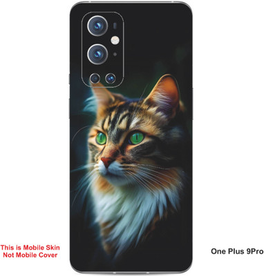 VYBE The Smart Choice One Plus 9 Pro Cat Embossed Mobile Skin(Light Slate Grey 26)