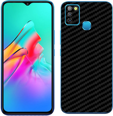 candeal mart Infinix Smart 5 carbon fiber 3D back skin / sticker wrap / Protective film Mobile Skin(Black)