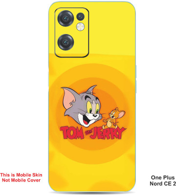 VYBE The Smart Choice One Plus Nord CE 2 Tom & Jerry Embossed Mobile Skin(Carrot Orange 33)