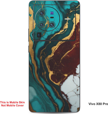 VYBE The Smart Choice Vivo X80 Pro Abstract Embossed Mobile Skin(English Walnut 15)