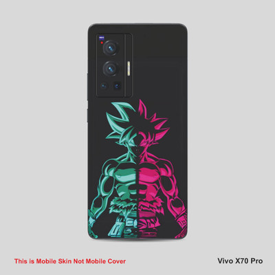 VYBE The Smart Choice Vivo X70 Pro Goku Mobile Skin Mobile Skin(Blue, Pink A8)