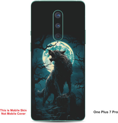 VYBE The Smart Choice One Plus 7 Pro Wolf Embossed Mobile Skin(Dairy Cream 22)