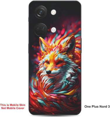VYBE The Smart Choice One Plus Nord 3 Wolf Embossed Mobile Skin(Bee Yellow 36)