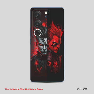 VYBE The Smart Choice Vivo 29 Anime Mobile Skin Mobile Skin(Merlot Colour 04)