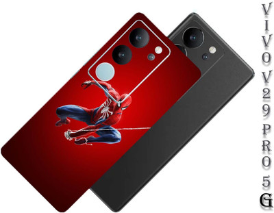 BugguSkin vivo v29 pro 5g, White Carbon Fiber, vivo v29 pro 5g Mobile Skin(Spider Man Skin With High Matte Finish.)