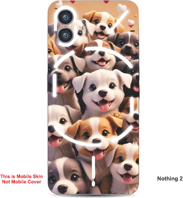 VYBE The Smart Choice Nothing 2 Dog Embossed Mobile Skin(Desert Sand 6)