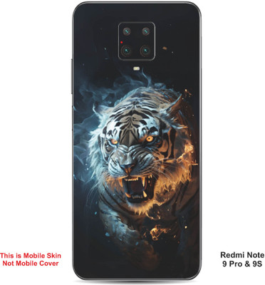 VYBE The Smart Choice Redmi Note 9S Tiger Embossed Mobile Skin(Congo Brow 17)