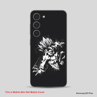 VYBE The Smart Choice Samsung S23 Plus Goku Mobile Skin Mobile Skin(White Black B49)
