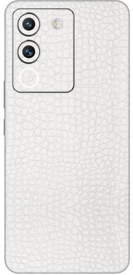 Vcare GadGets Vivo Y200 5G Mobile Skin(White Textured Leather)