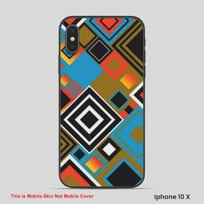 VYBE The Smart Choice iPhone 10X ART Mobile Skin(Multi color SKI D12)