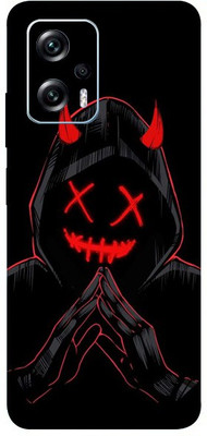 BugguSkin Redmi K50i 5G, redmi k50i Mobile Skin(Ultra Super Black Devil Skin With High Matte Finish.)